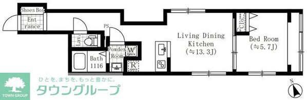 CREATIF池袋本町の物件間取画像